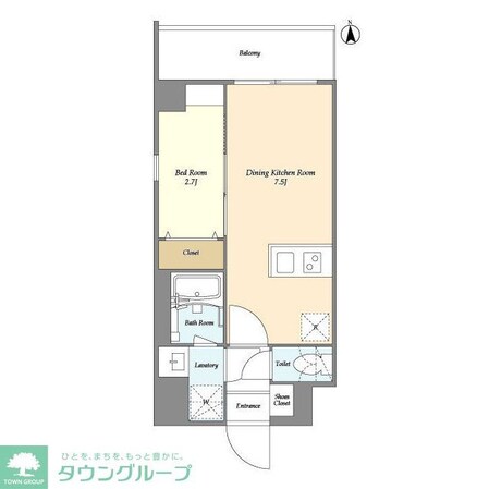 グランカーサ尾久の物件間取画像